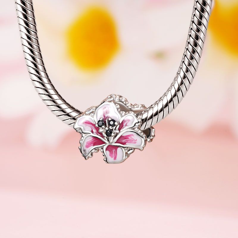 Pink Lily Charm