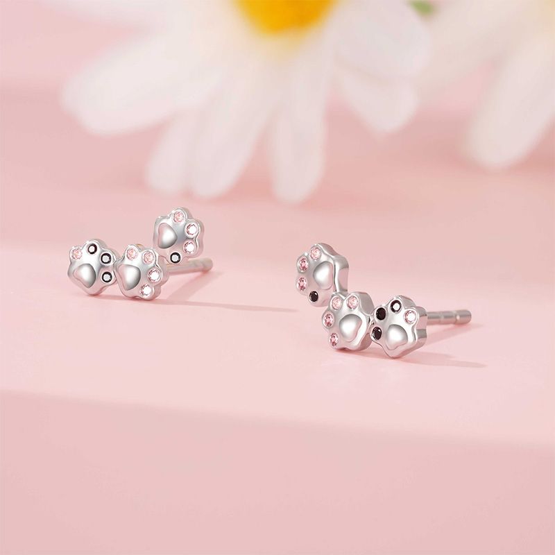Pet Paw Stud Earrings