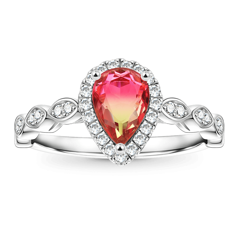 Pear-cut Promise Ring