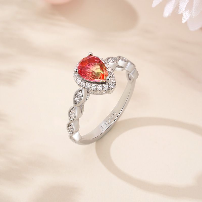 Pear-cut Promise Ring