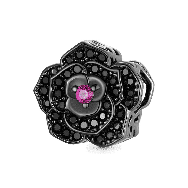 Black Rose Charm