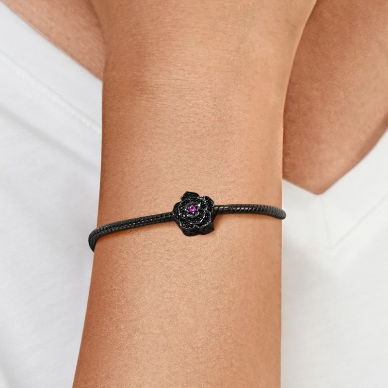 Black Rose Charm