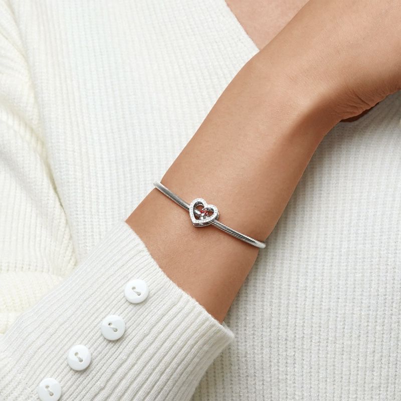 Christmas Bells Heart Charm