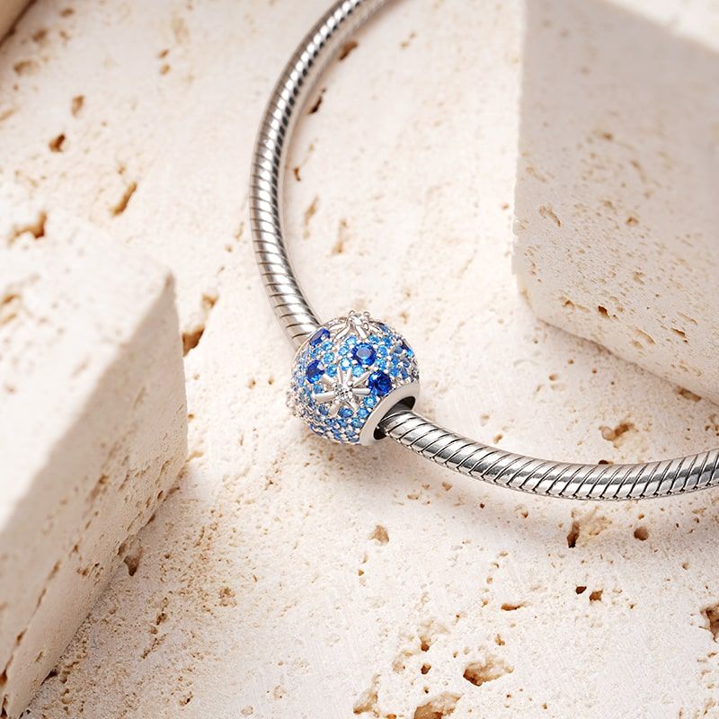 Blue Fireworks Charm