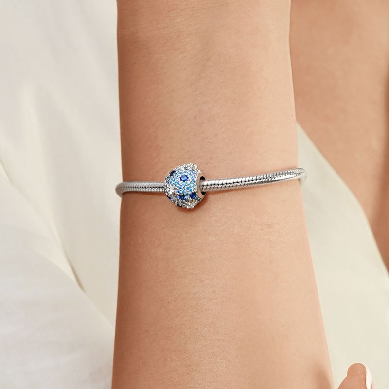 Blue Fireworks Charm