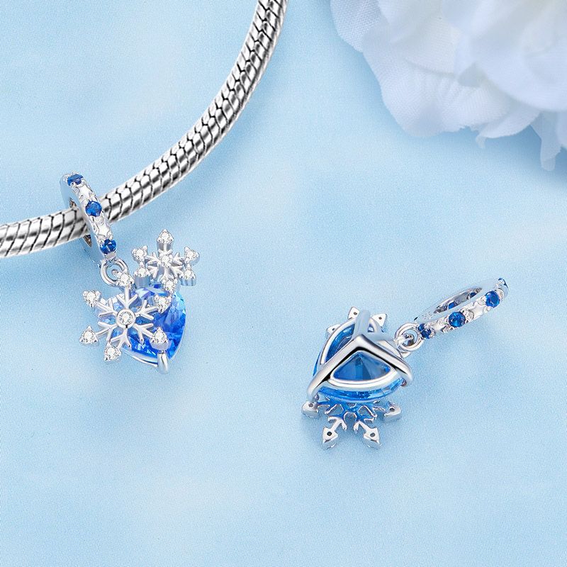 Snowflake Heart Pendant