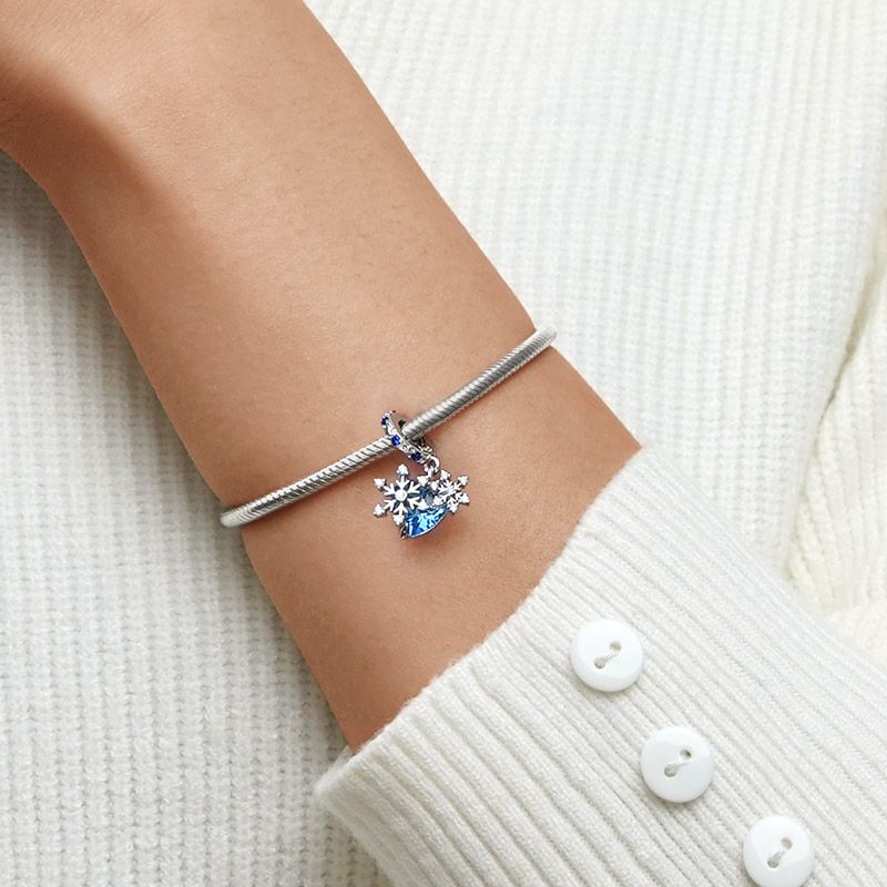 Snowflake Heart Pendant