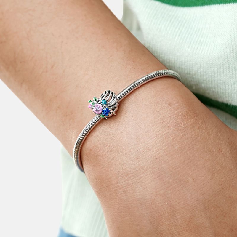 Heart Sternum Flower Charm