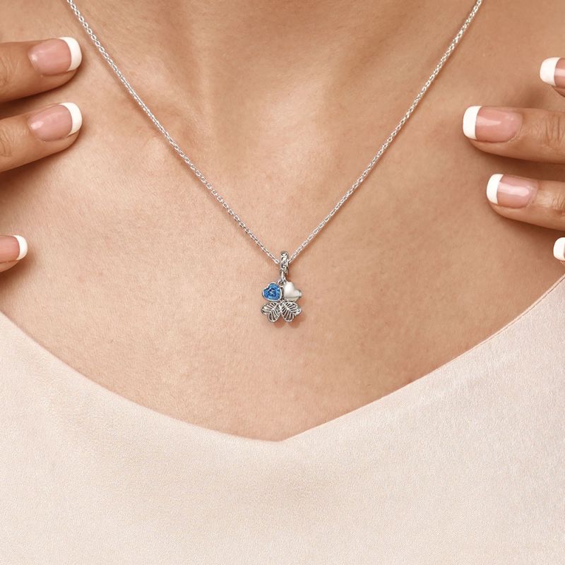 Cloverleaf & Wishbone Pendant