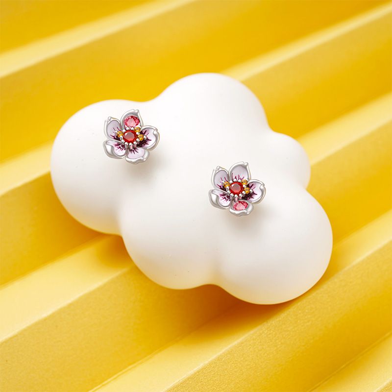 Cherry Blossoms Stud Earrings
