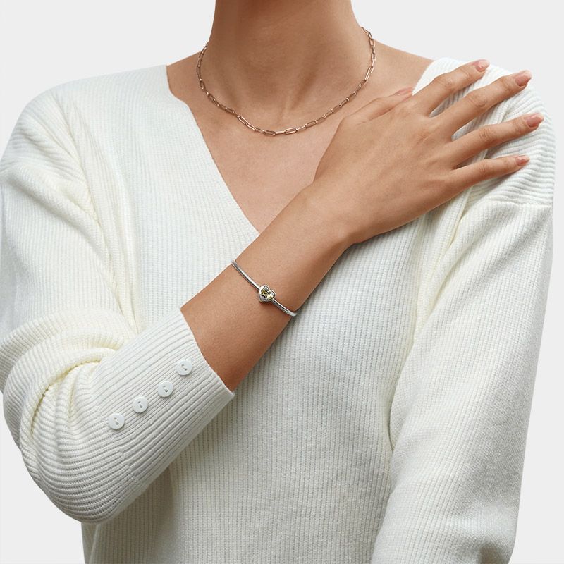 Honey Bee Heart Charm