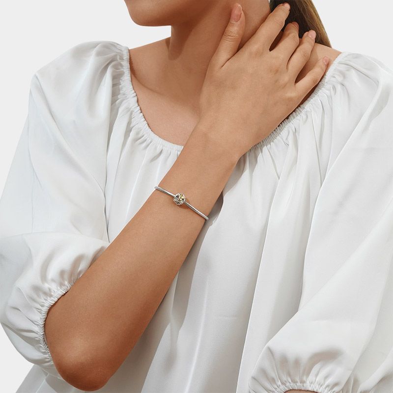 Honey Bee Flower Charm