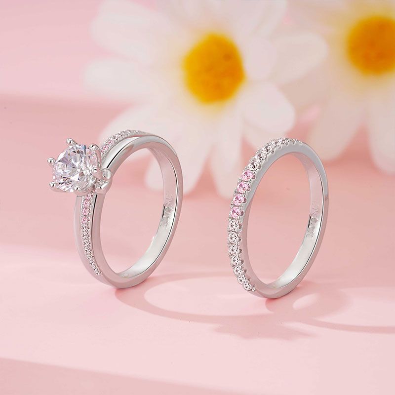 Clear Round Ring Set