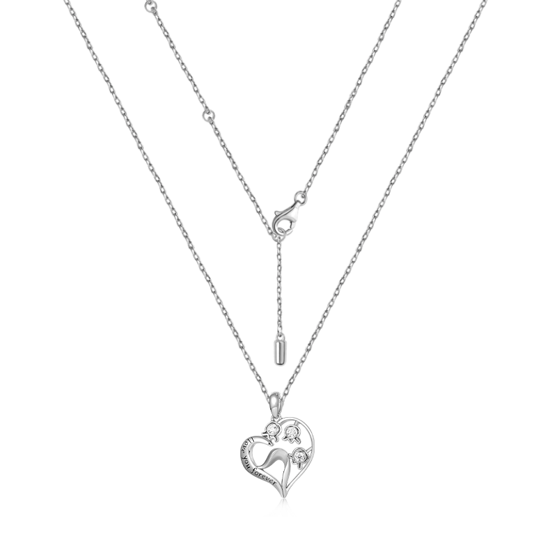 Lily of the Valley Heart Necklace