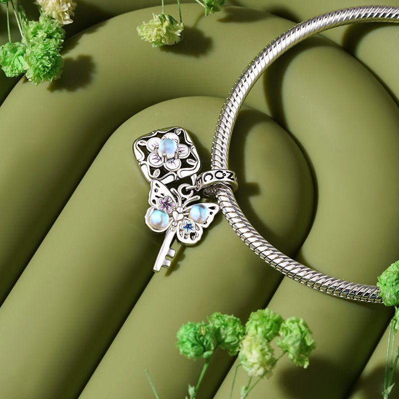 Butterfly Key Lock Pendant