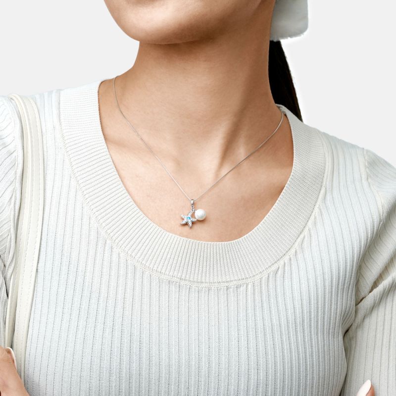 Starfish Pearl Necklace