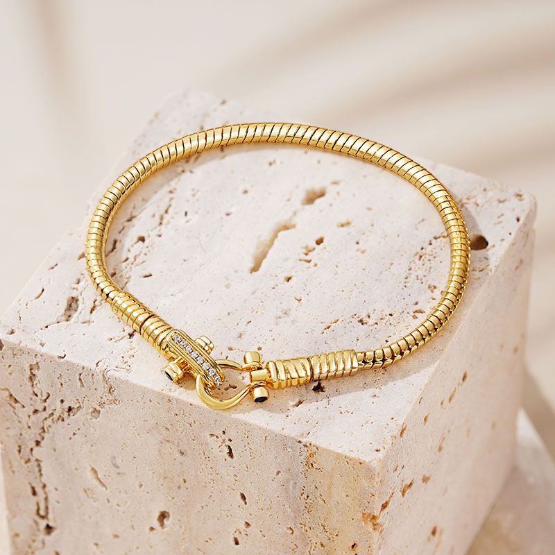 Foldover Buckle Snake Bracelet