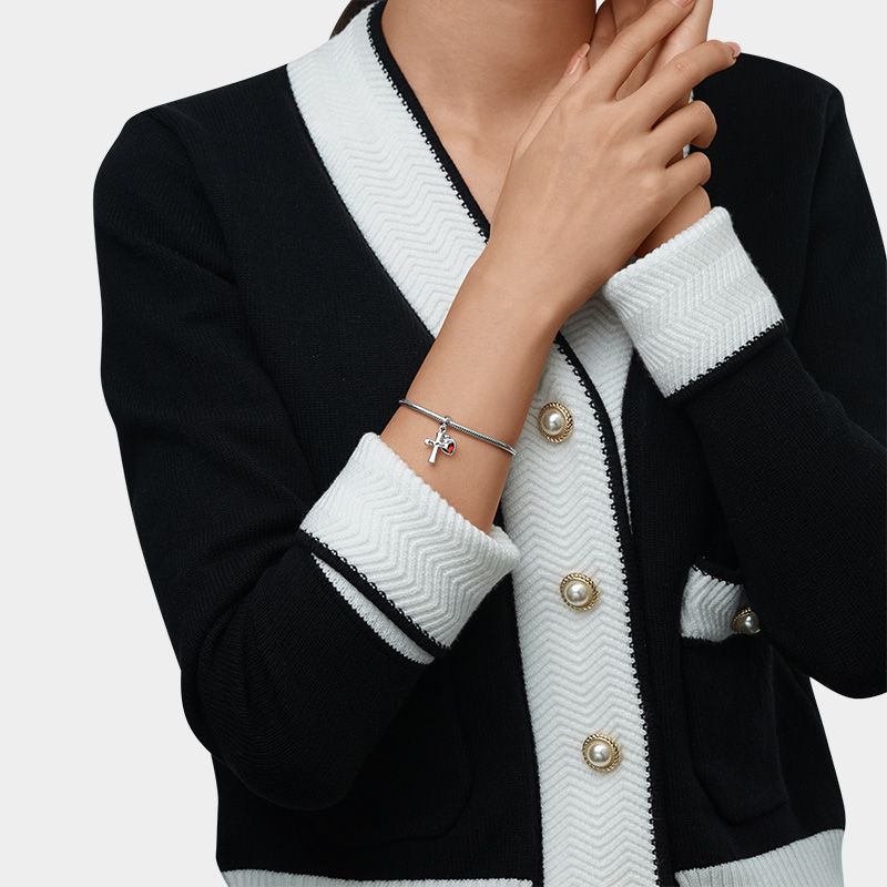 Be still Cross & Heart Pendant