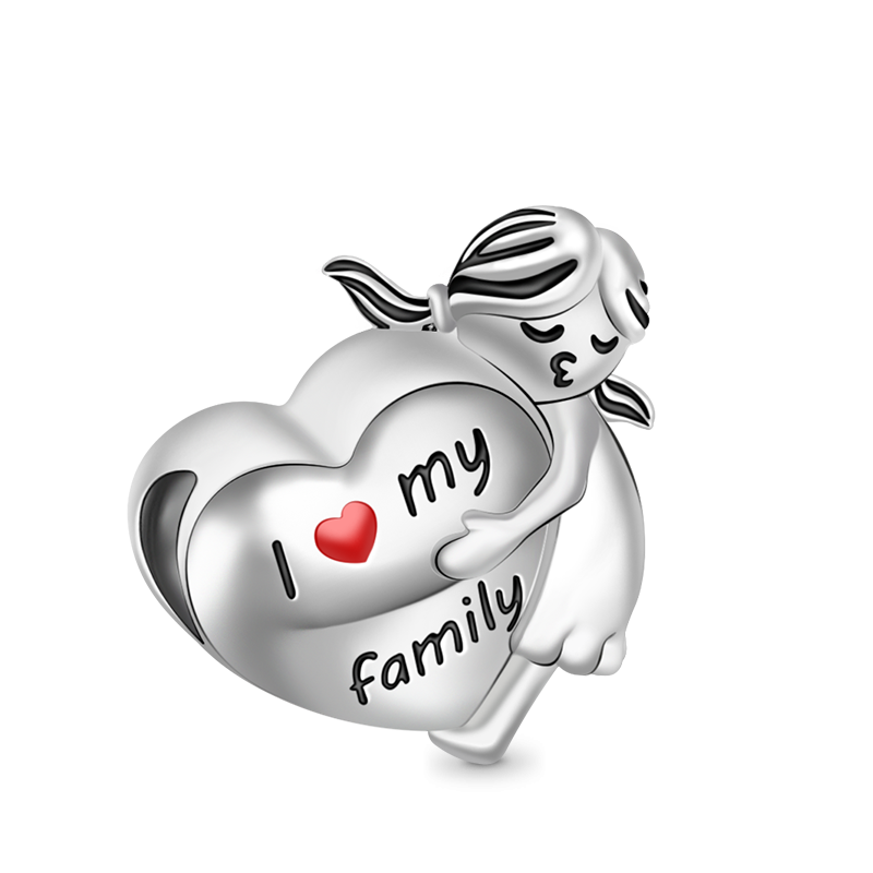 Hugging A Heart Charm