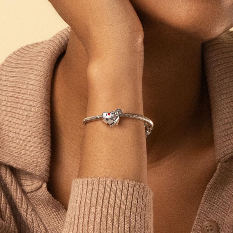 Hugging A Heart Charm