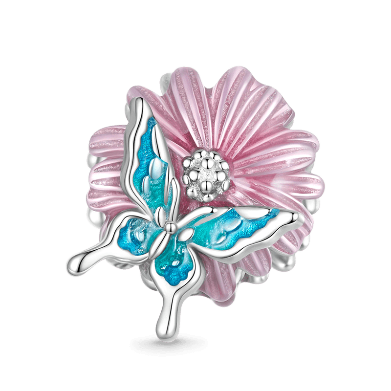 Butterfly Loves Daisy Charm