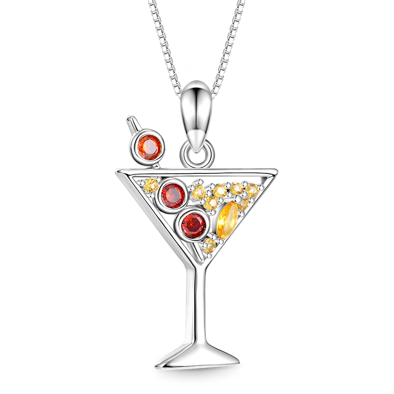 Cocktail Stemware Necklace