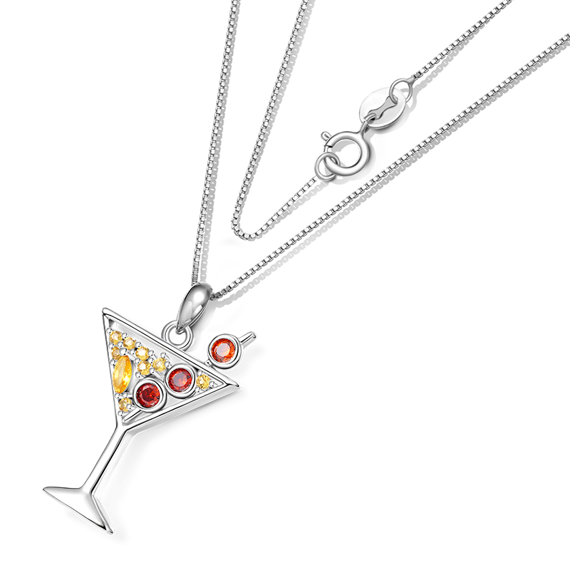 Cocktail Stemware Necklace