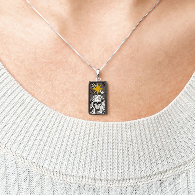 the Star Skully Tarot Necklace