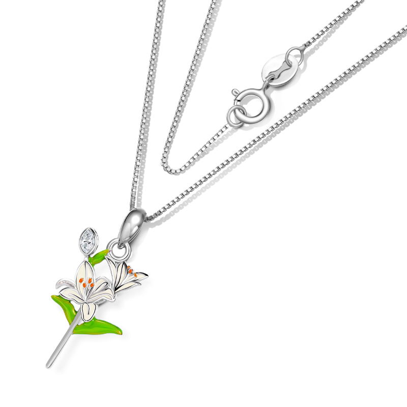 Lily Flower Necklace