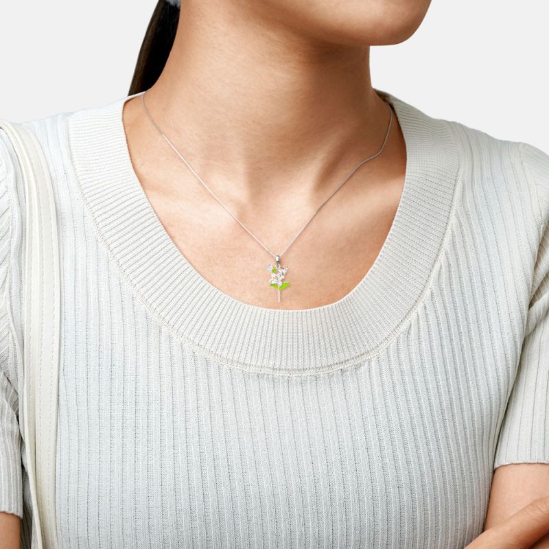 Lily Flower Necklace