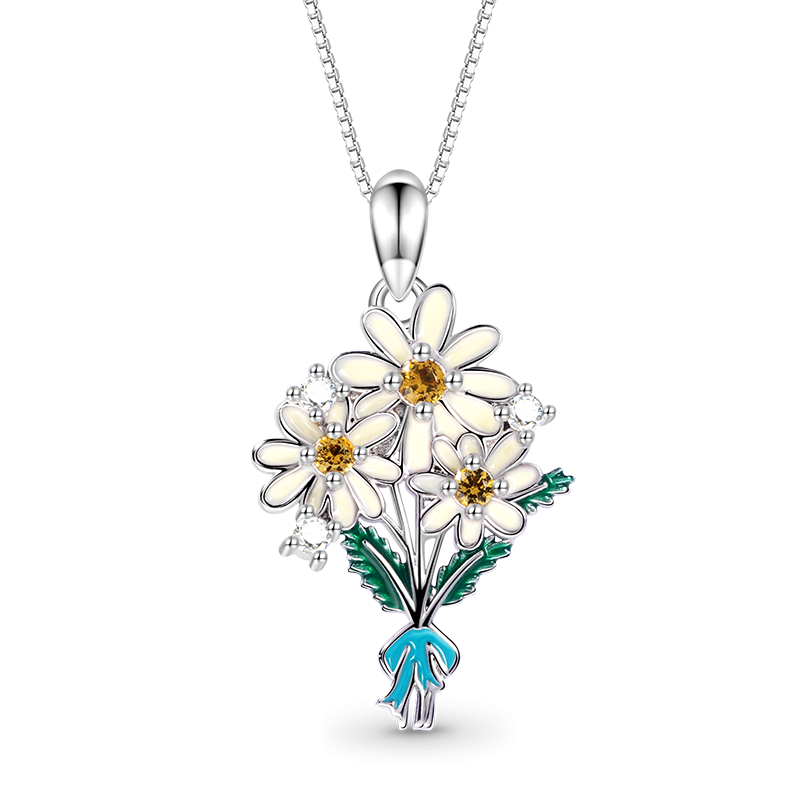 Daisy Flowers Necklace