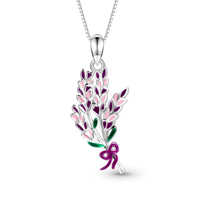 Lavender Flower Necklace