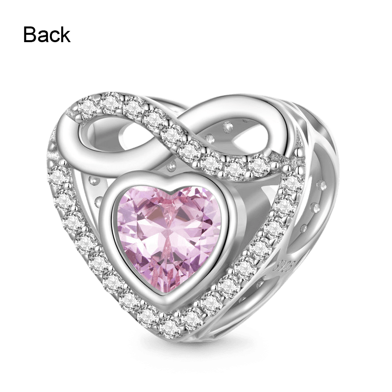 Infinite Love Heart Charm