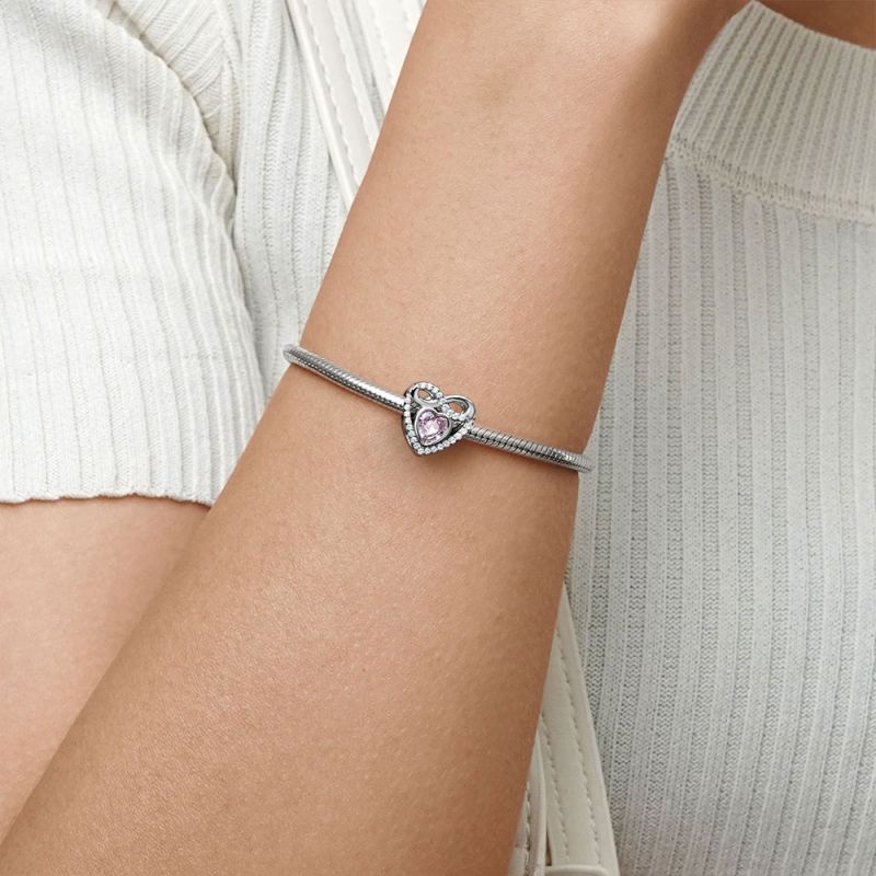 Infinite Love Heart Charm