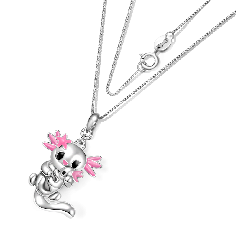 Mexican Axolotl&Baby Necklace
