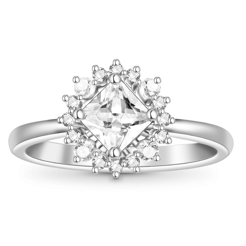 Princess-cut Promise Ring