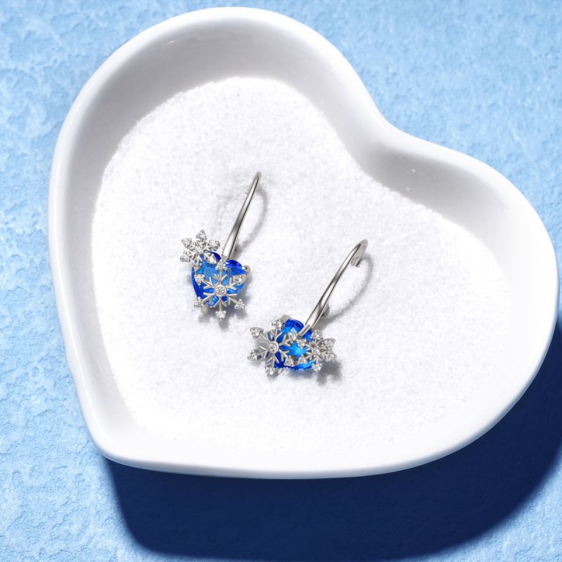 Snowflake Dangle Earrings