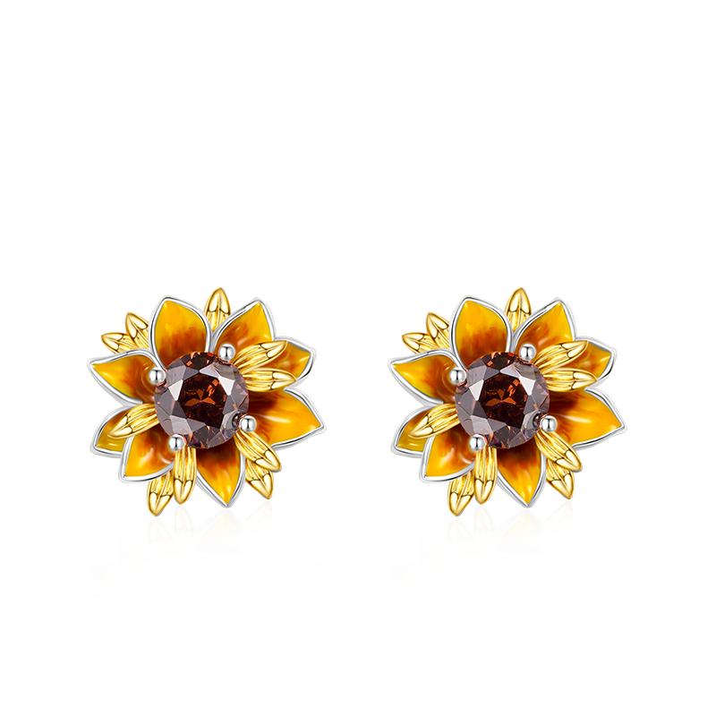 Sunflower Stud Earrings