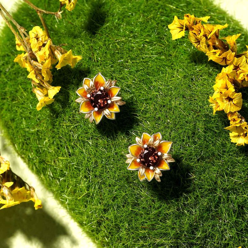 Sunflower Stud Earrings