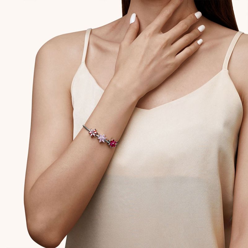 Snowflake Birthstone Charm