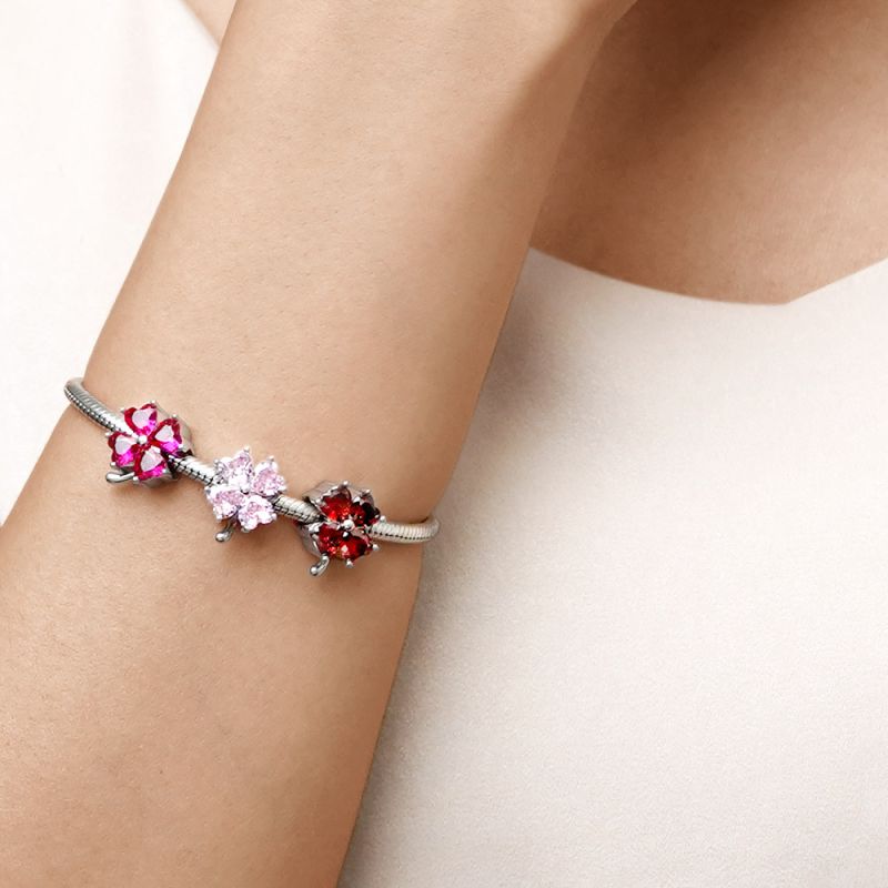 Lucky Clover Birthstone Charm