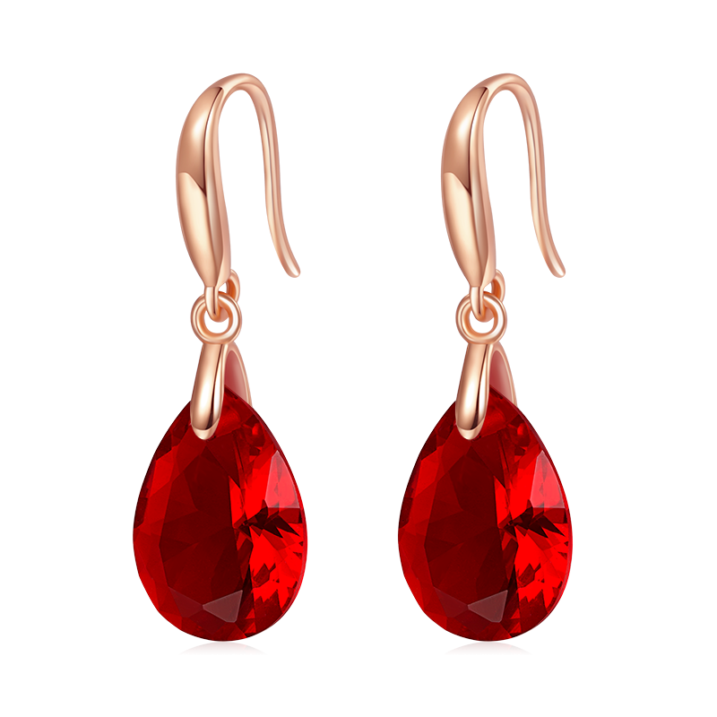 Pear-shape Birthstone Dangle Earrings