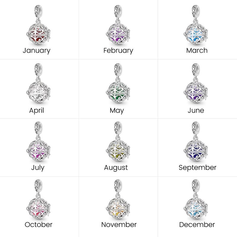 Easter Egg Birthstone Pendant