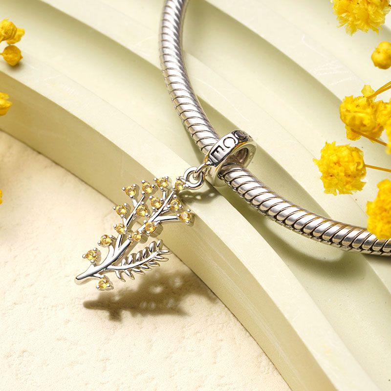 Silver Wattle Pendant