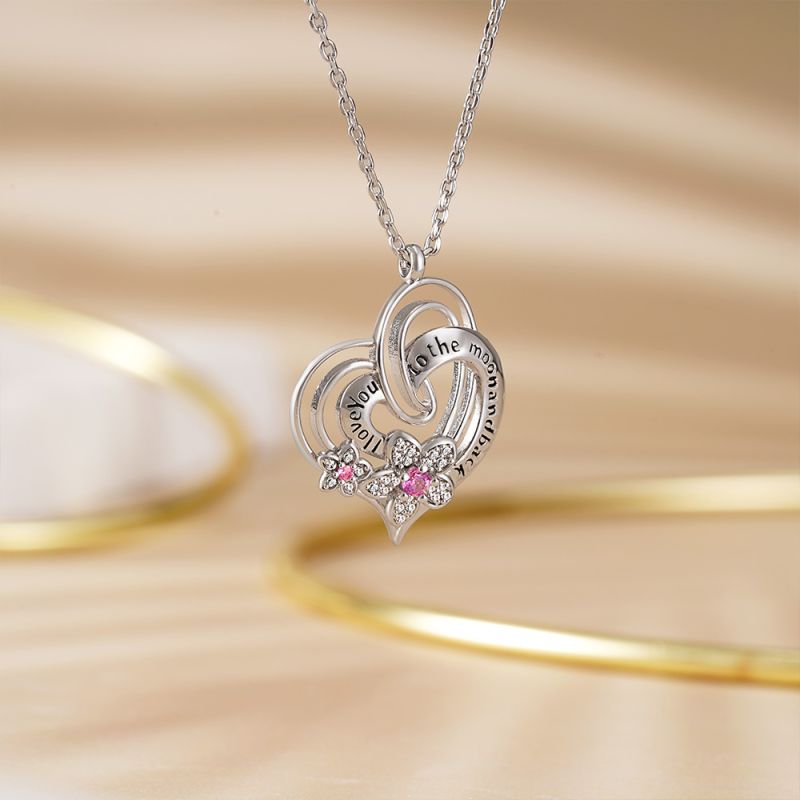 Flower Heart Necklace