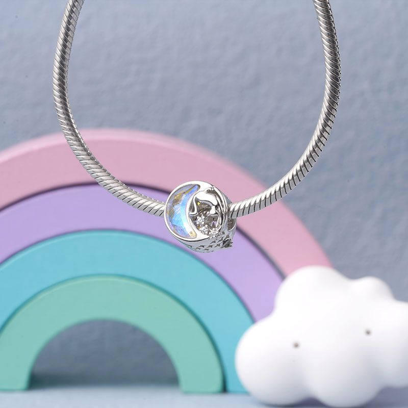 Moon & Cat Charm