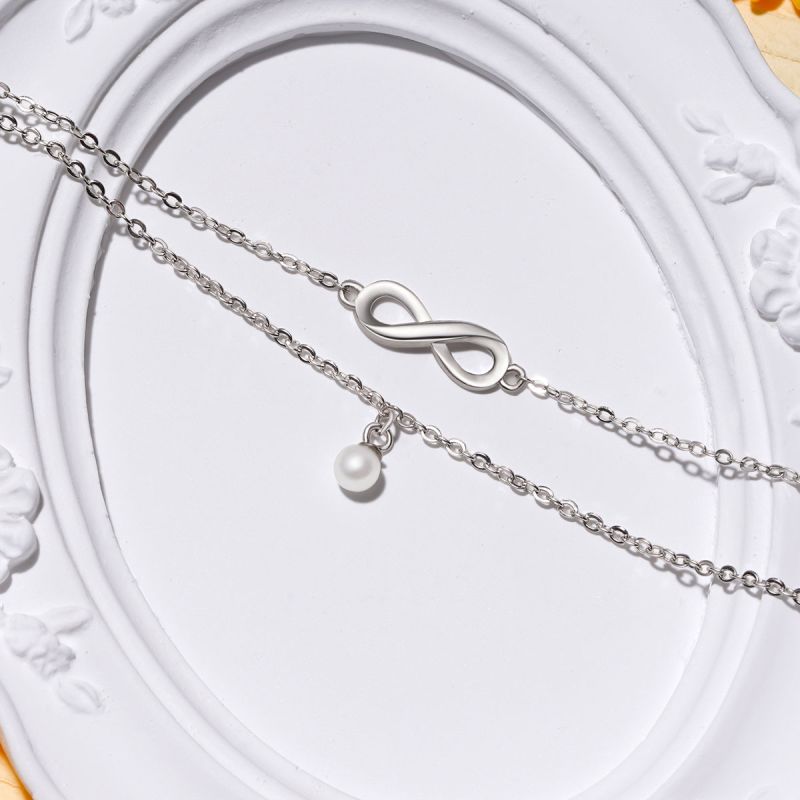 Infinity Love Pearl Bracelet