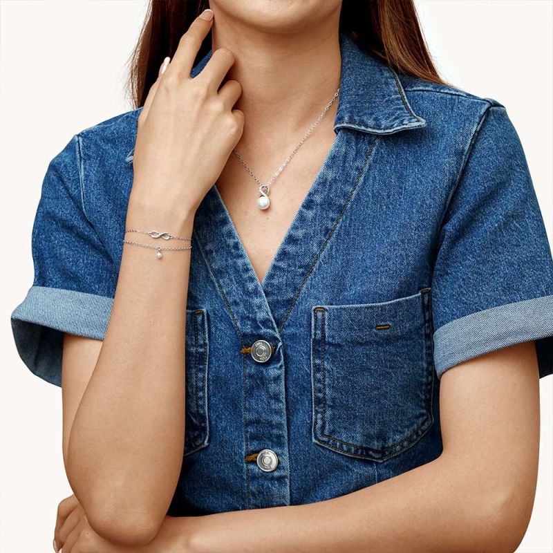 Infinity Love Pearl Bracelet