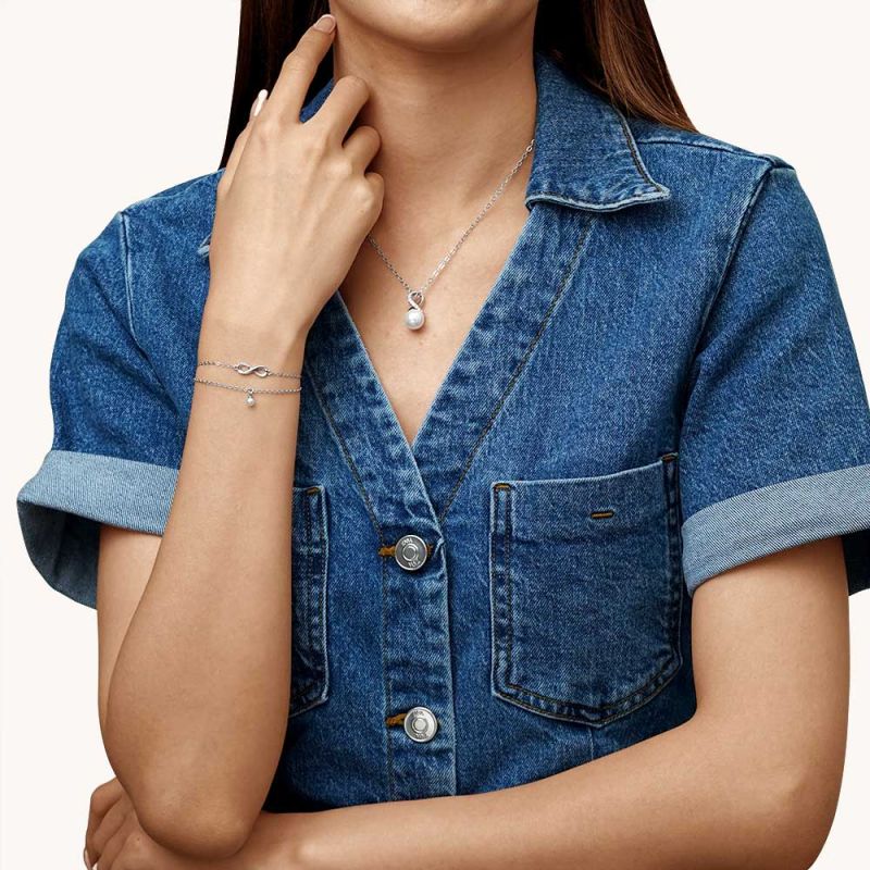 Infinity Love Pearl Necklace