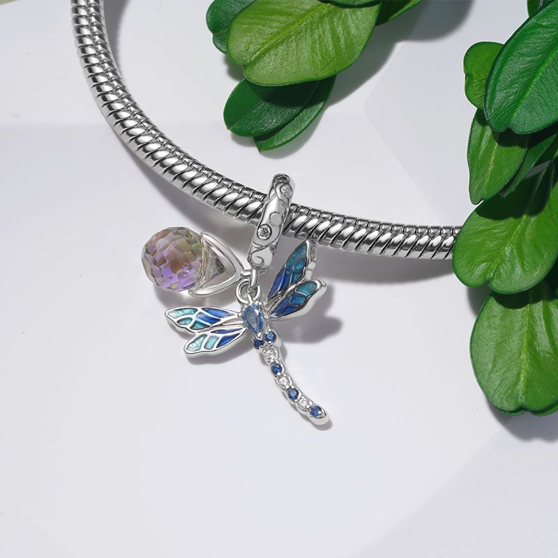 Blue Dragonfly Pendant